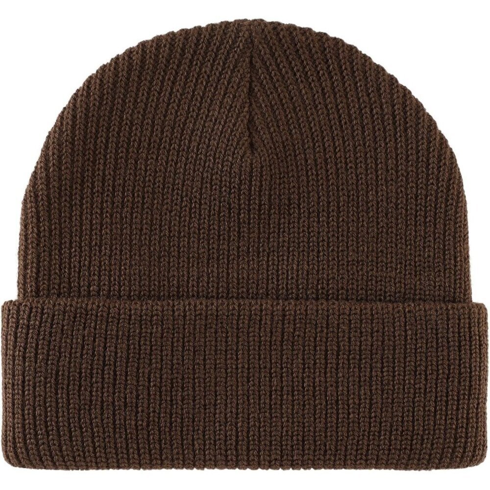 Men Women Coffee Warm Cuff Beanie Knit Skull Cap for Running Hiking Gardening